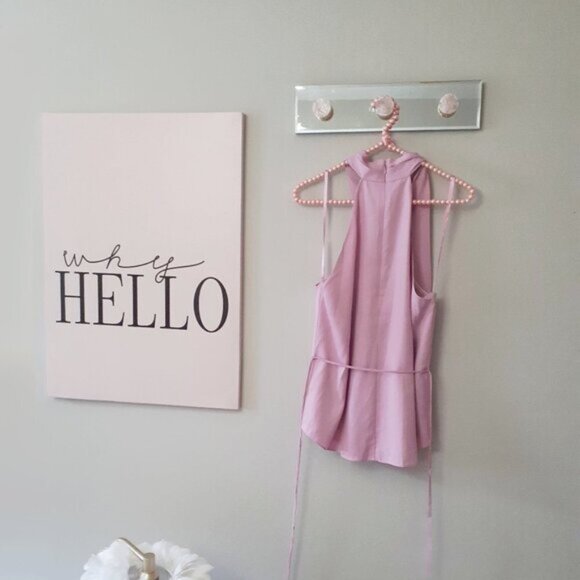 NWT Club Monaco sleeveless cross over V-neck blouse top, 8 - Picture 5 of 9